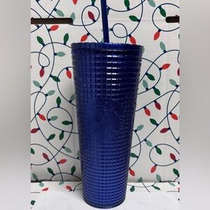 Starbucks Textured Royal Blue Tumbler